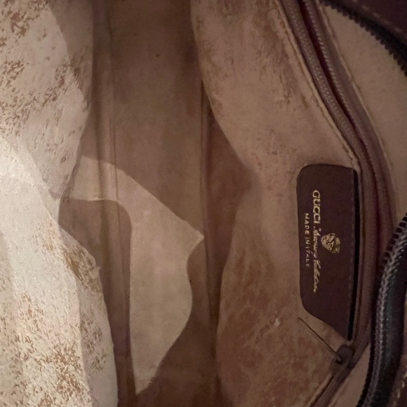 Gucci monogram logo shoulder handbag top zip vintage - Picture 13 of 15